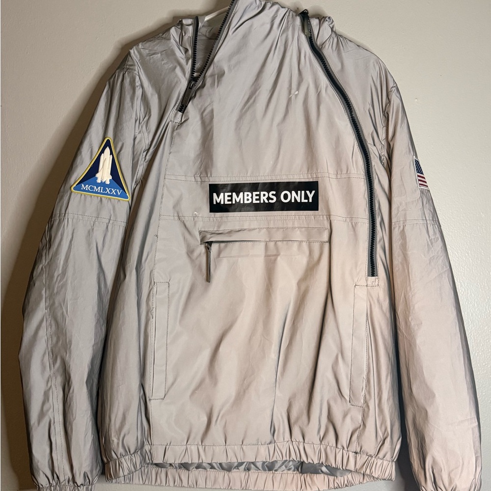 Members Only Men's Tan Windbreaker